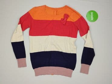 sweter w paski z serduszkiem: Sweter damski, rozmiar S — 2