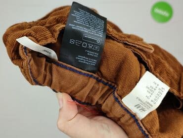 emo koszulka: Material trousers, H&M, 9 years, 128/134, condition - Very good — 5