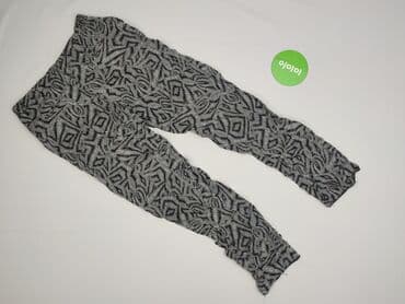 Women: Oodji, Material trousers for women, M — 3