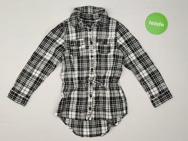 srebrne paski do sukienki: Shirt 5-6 years, condition - Very good, pattern - Cell, color - Black — 2