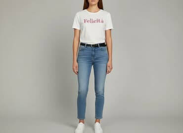 la mania białe t shirty: Sinsay, Women`s T-shirt, size L — 1