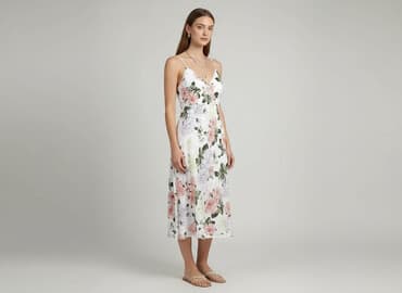 sukienki rozkloszowane midi na wesele: Sukienka damska, rozmiar S — 5