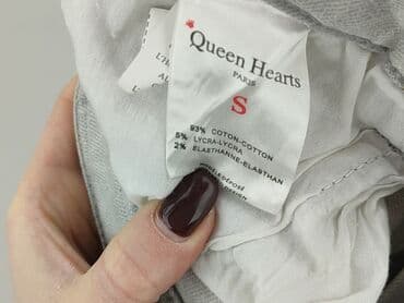 jeansy z serduszkami: Queen Hearts, Jeansy damskie, rozmiar S — 5