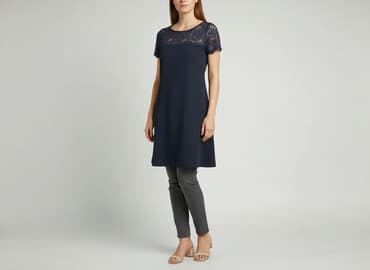 sukienka rozkloszowana dekolt łódka: Sukienka damska, rozmiar S — 5