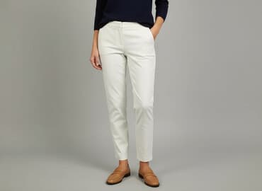 buty wiązane na kostce ccc: Spodnie materiałowe damskie, rozmiar M — 6