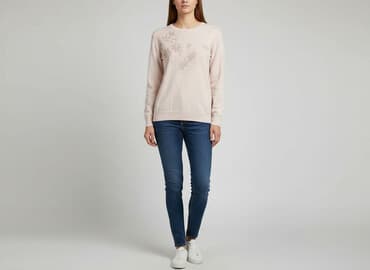 sweter do plisowanej spódnicy: Sweter damski, rozmiar M — 5