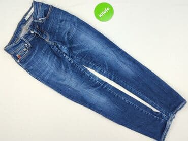 spodenki jeansowe z wysokim stanem pull and bear: Jeansy dla mężczyzn, rozmiar M — 4
