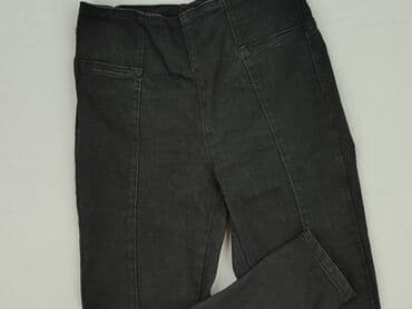 czarne szerokie jeansy: Jeansy damskie, rozmiar S — 1