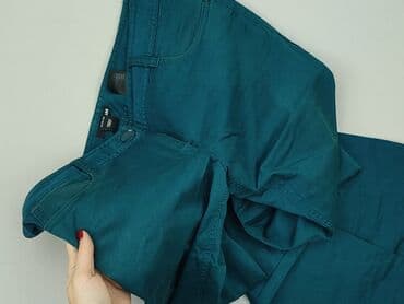 spodnie czerwone w kratę h m: H&M, Material trousers for women, size L — 6