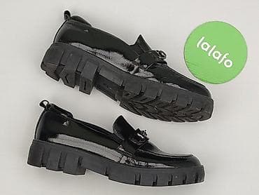 klapki pitbull 43: Czarne mokasyny damskie Vinceza - Model: mokasyny na masywnej — 2