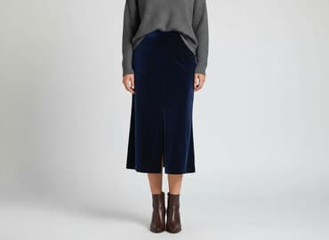 welurowa spódnice midi: Spódnica damska, rozmiar L — 1