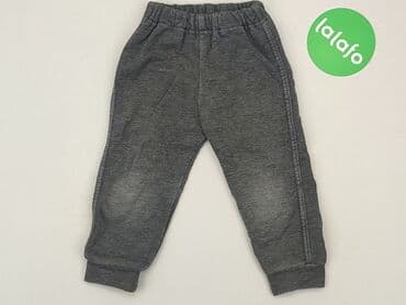 woskowane spodnie czarne: Sweatpants, 9-12 months, condition - Good — 2