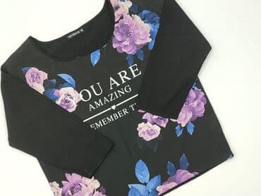 czarne t shirty damskie w serek: Terranova, T-shirt damski, rozmiar XS — 1