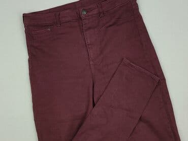 jeansy bordowe damskie: H&M, Jeansy damskie, rozmiar L — 1