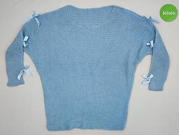 sweter w chmurki: Sweter damski, rozmiar 5XL — 2