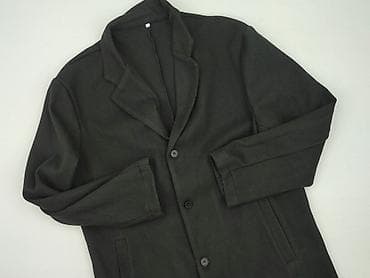 benter bluza: Męski płaszcz/cardigan w kolorze czarnym – rozmiar XL - Fason: lekki — 1