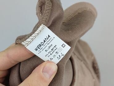 sweter piórkowy na drutach: Bluzka damska, rozmiar M — 4