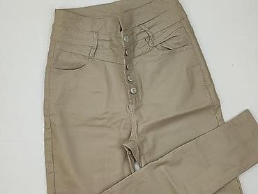 botki pull and bear: Material trousers for women, size L — 1