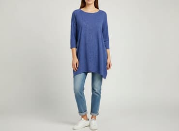 rodzaje dekoltów w bluzkich: Tunika damska, rozmiar S — 5