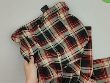 spodnie czerwone w kratę h m: H&M, Material trousers for women, size S — 7