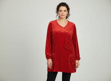 sukienki z weluru i aksamitu allegro: Tunika damska, rozmiar M — 1