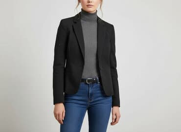 czerwona marynarka damska h m: H&M, Marynarka damska, rozmiar XS — 7