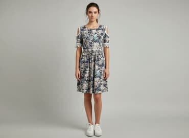 krótka czerwona sukienki na wesele: Sukienka damska, rozmiar S — 7