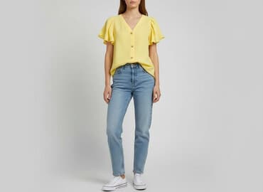 żółta bluzka reserved: Reserved, Women's blouse, size S — 1