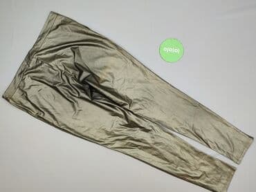 spodnie na impreze: Spodnie materiałowe damskie, rozmiar L — 3