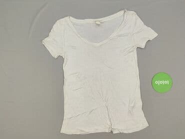 koszulki damskie z dekoltem v: H&M, T-shirt damski, rozmiar XS — 3