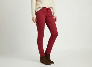 jeansy bordowe damskie: Denim Co, Jeansy damskie, rozmiar M — 7