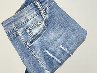 spódnice jeansowe z przetarciami midi: Women`s skirt, size M — 5