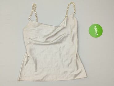 top z łańcuszkiem bershka: Boohoo, Top damski, rozmiar L — 2