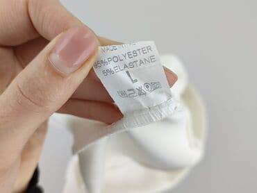 białe gladka bluzki: Bluzka damska, rozmiar L — 4