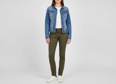 h m kurtki jeansowe damskie: Kurtka jeansowa damska, rozmiar S — 7