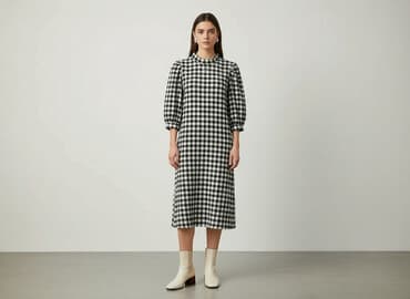 sukienka damska w kratę: Sinsay, Sukienka damska, rozmiar 2XS — 6