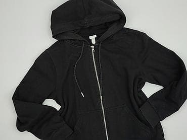 obcisłe bluzy: H&M Basic, Bluza z kapturem damska, rozmiar S — 1