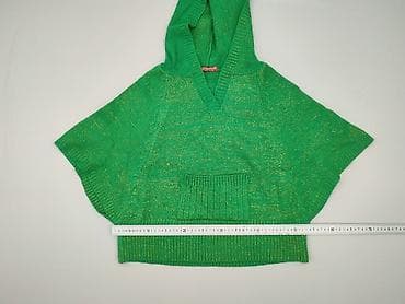 narzutka khaki: Classic, Ponczo damskie, rozmiar One size — 7