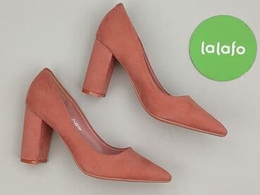 czerwone sandały na słupku ccc: Półbuty damskie, rozmiar 36 — 3