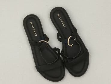 sandały simen na koturnie: Sinsay, Klapki damskie, rozmiar 38 — 1