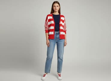 stradivarius swetry: RAINBOW, Kardigan damski, rozmiar S — 7