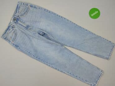 jeansy z asymetrycznym zapieciem: Jeansy damskie, rozmiar M — 2