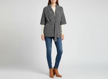 kurtka zimowa alpaka: H&M, Kardigan damski, rozmiar M — 8