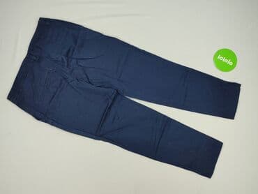 granatowe chinosy damskie: H&M, Spodnie materiałowe damskie, rozmiar S — 3