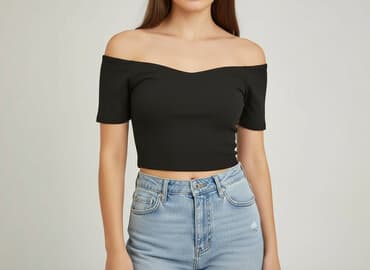 stradivarius top siateczkowy: Stradivarius, Top damski, rozmiar M — 1