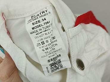 biale kombinezony: Jeansy damskie, rozmiar XS — 5