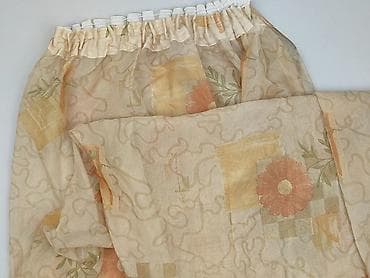 zasłony używane: Zasłona firanka z woalu – kremowa, półprzezroczysta - Materiał — 1