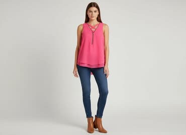 neonowe spodnie damskie: Bluzka damska, rozmiar S — 6