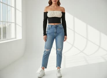 shein czarne bluzki: Shein, Top damski, rozmiar S — 7