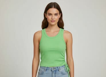 cropp bluzki z krótkim rękawem: Sinsay, Top damski, rozmiar S — 6